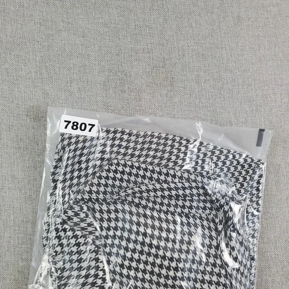 BROOKS BROTHERS Shirt Womens Small Relaxed Houndstooth Blouse Chiffon New - Picture 2 of 16